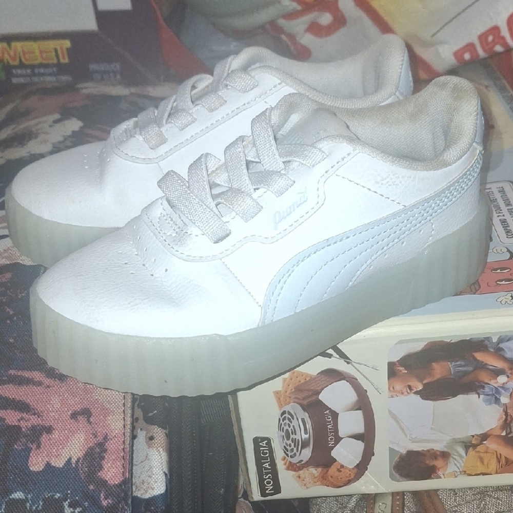 Puma Kids White Sneakers